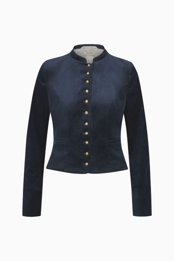 Damenmiederjacke Barbara – schwarzblau