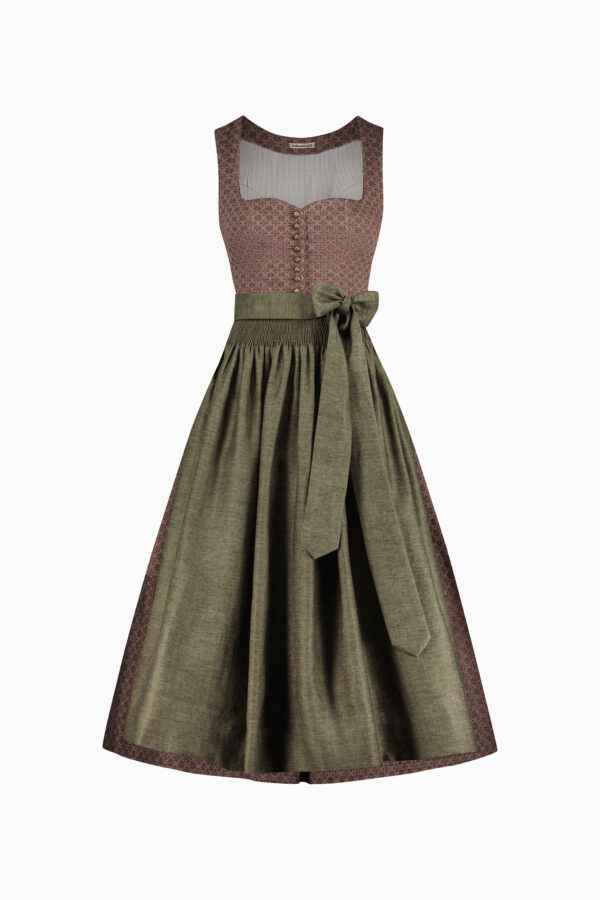 Dirndl mit Herzausschnitt und Faltenrock