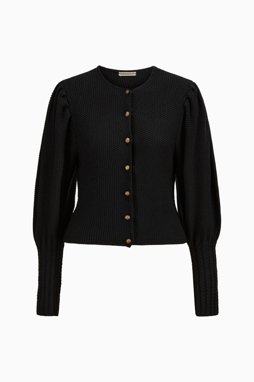 Damenstrickjacke Gisela Uni – schwarz