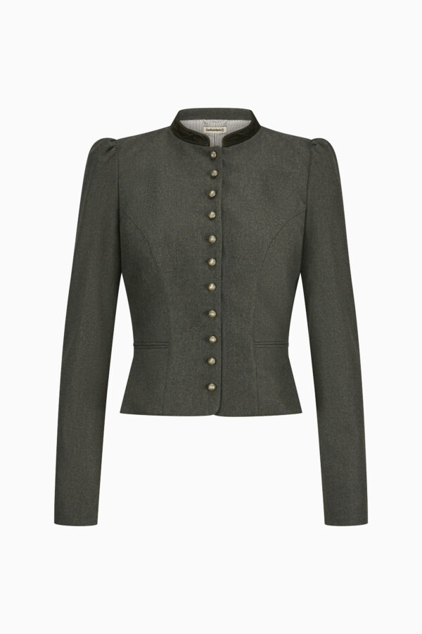 Damenmiederjacke Belinda – bronzegrün