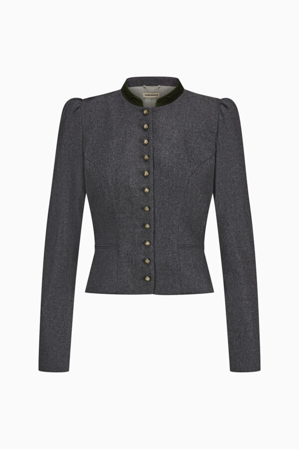 Damenmiederjacke Belinda – zinngrau