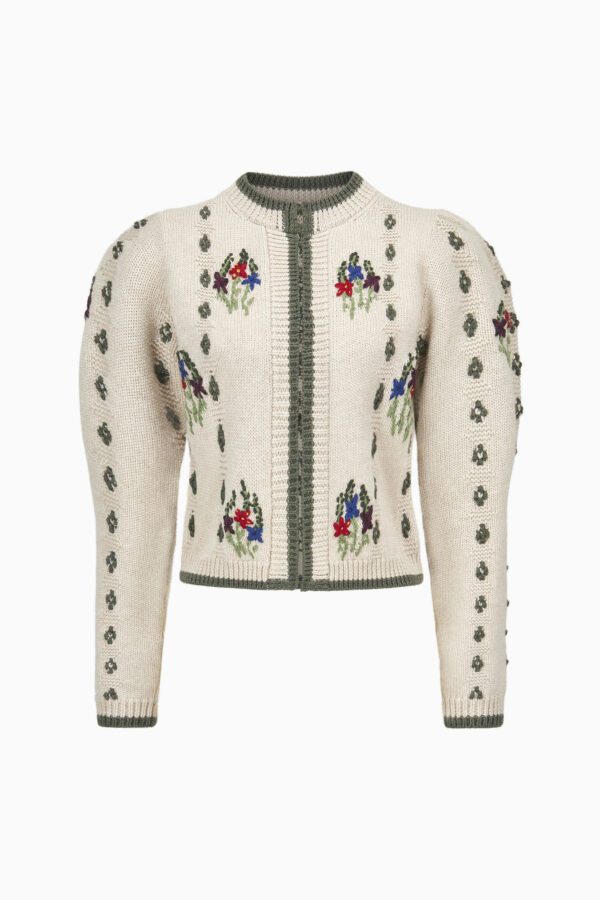 Damenstrickjacke Nikki – champagner