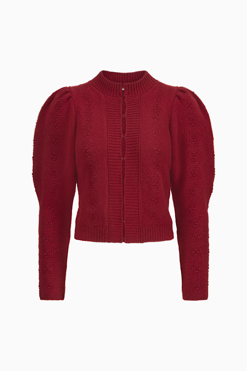 Damenstrickjacke Mette – ziegelrot