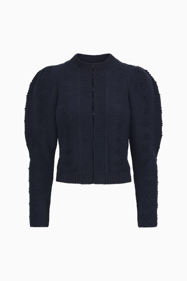 Damenstrickjacke Mette – schwarzblau