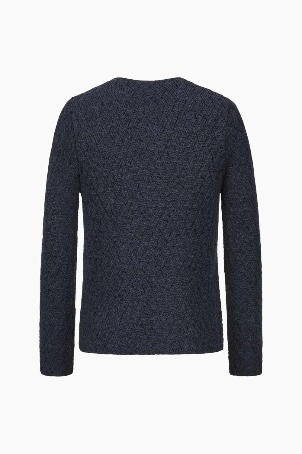 Herrenstrickjacke Eustachius Uni – carbonblau