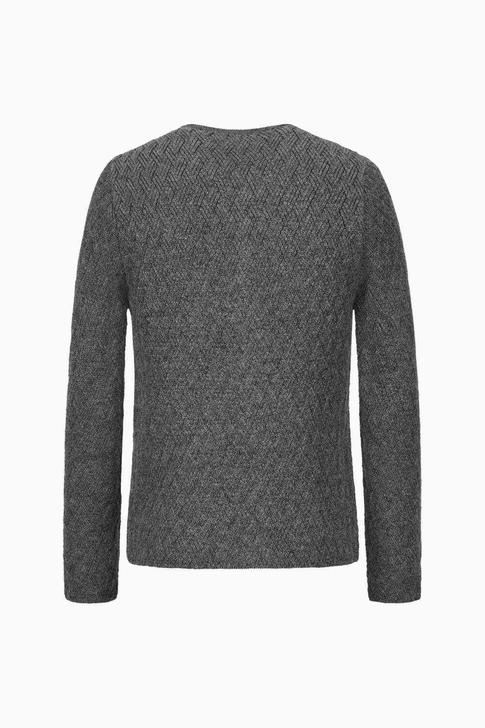 Herrenstrickjacke Eustachius Uni – asphalt