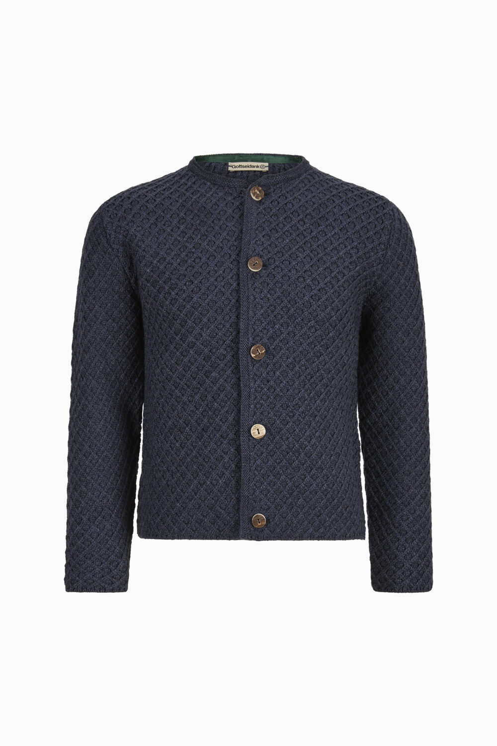 Kinderstrickjacke Xander Uni – nachtblau