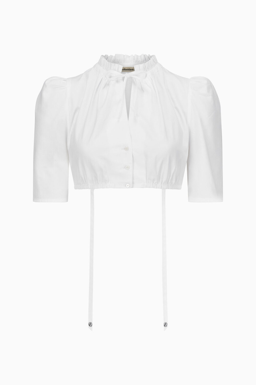 Dirndlbluse Erna – reinweiß