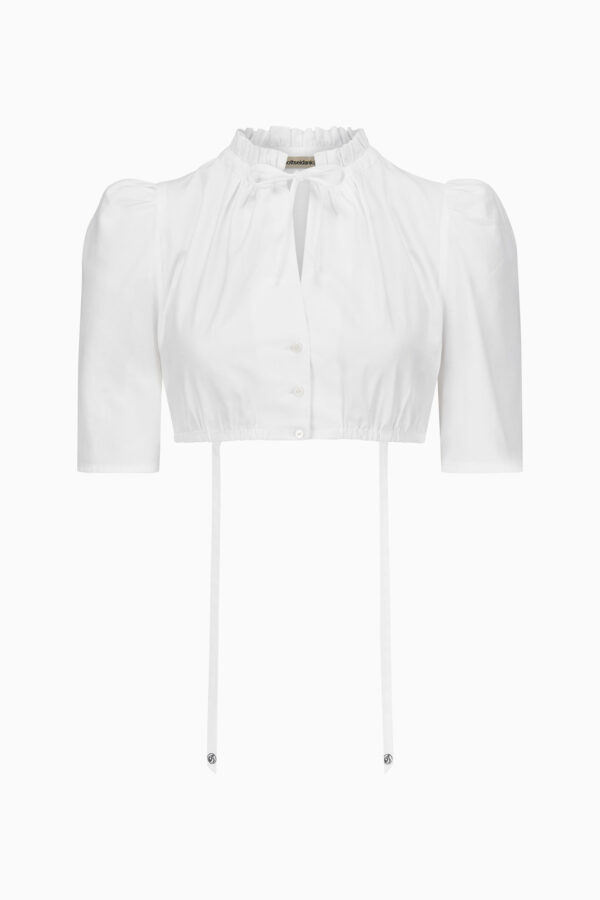 Dirndlbluse Erna – reinweiß