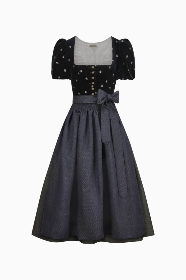 Dirndl Laura – kaviarschwarz-blackforest