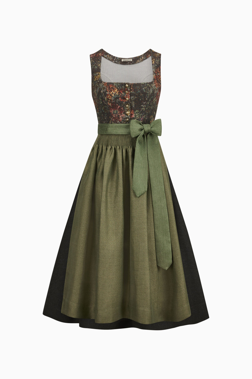 Dirndl Monika – antikschwarz-olivbraun