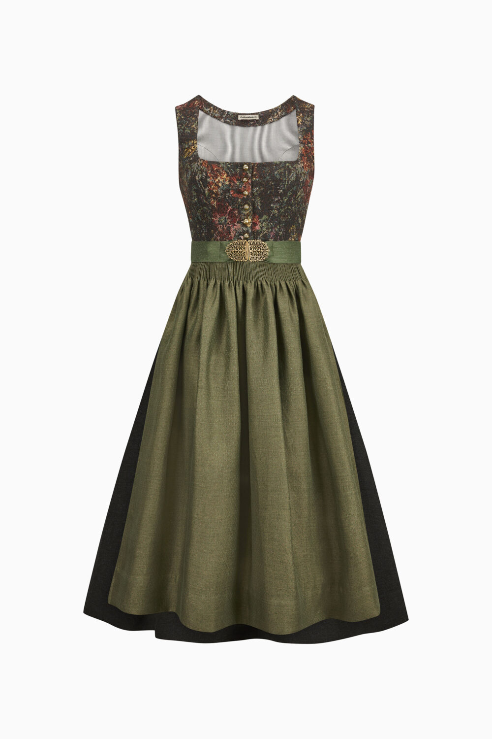Dirndl Monika – antikschwarz-olivbraun