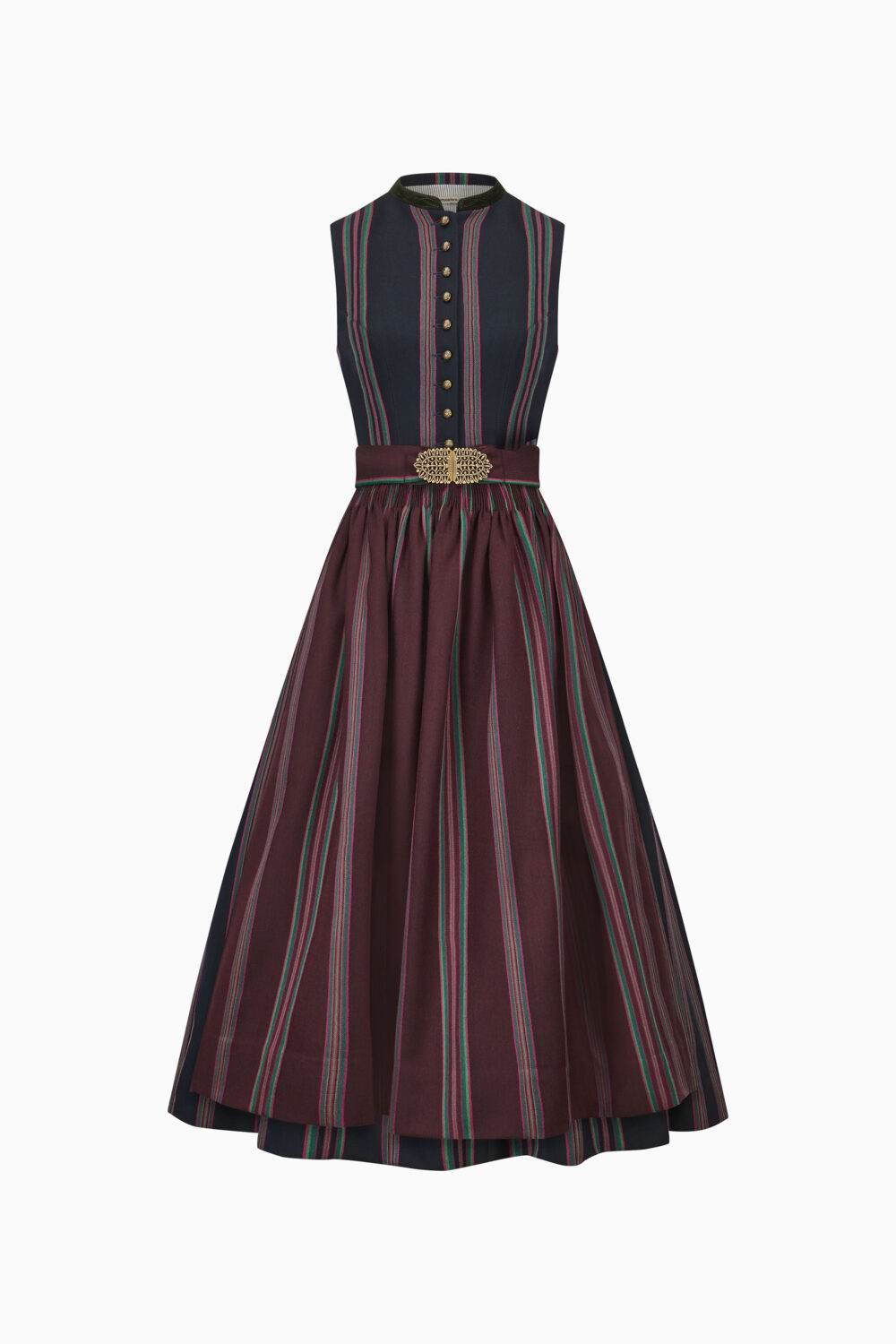 Dirndl Magda – marine-burgundy