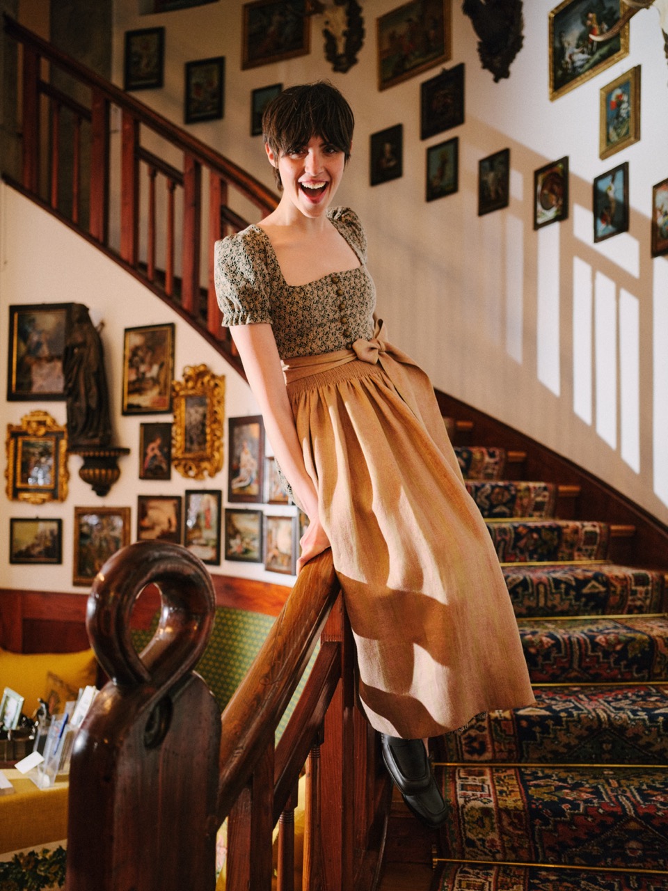 Dirndl Elodie – rose dust-mauveglow