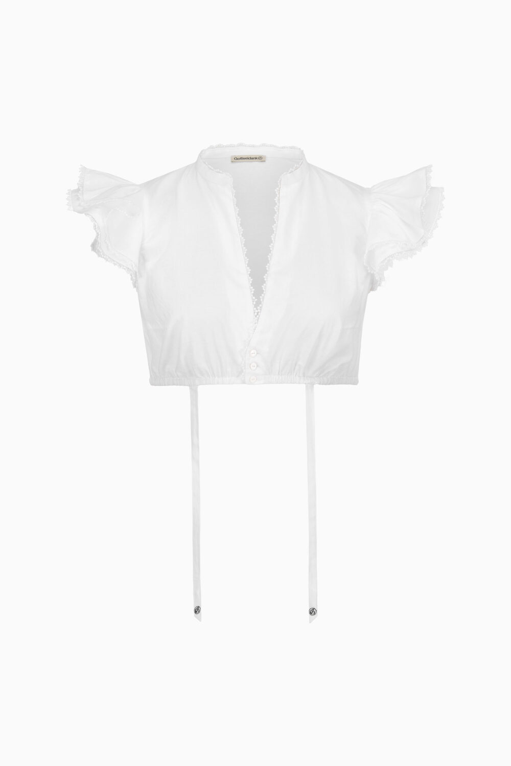 Dirndlbluse Julia – reinweiß