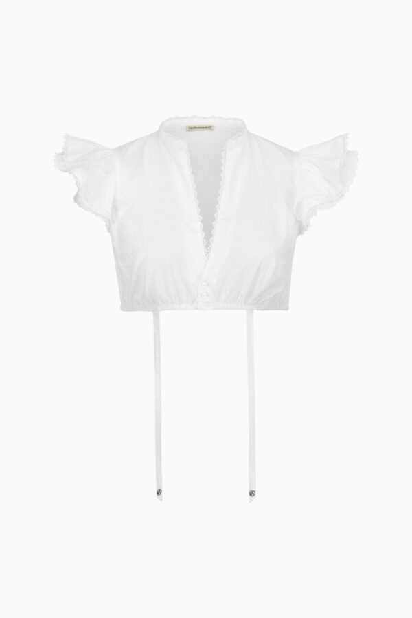 Dirndlbluse Julia – reinweiß