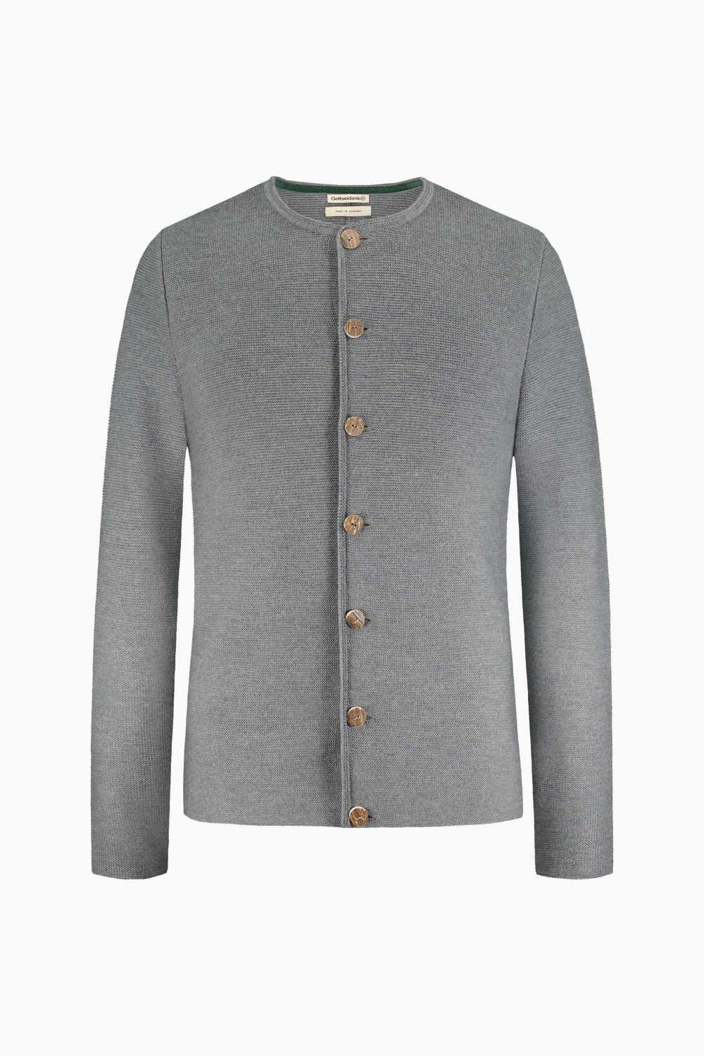 Herrenstrickjacke Anselm Uni - Gottseidank Herrenstrickjacke Anselm Uni - Gottseidank
