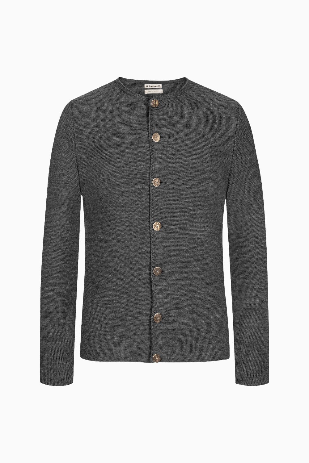 Herrenstrickjacke Aloisius Uni - Gottseidank Herrenstrickjacke Aloisius Uni - Gottseidank