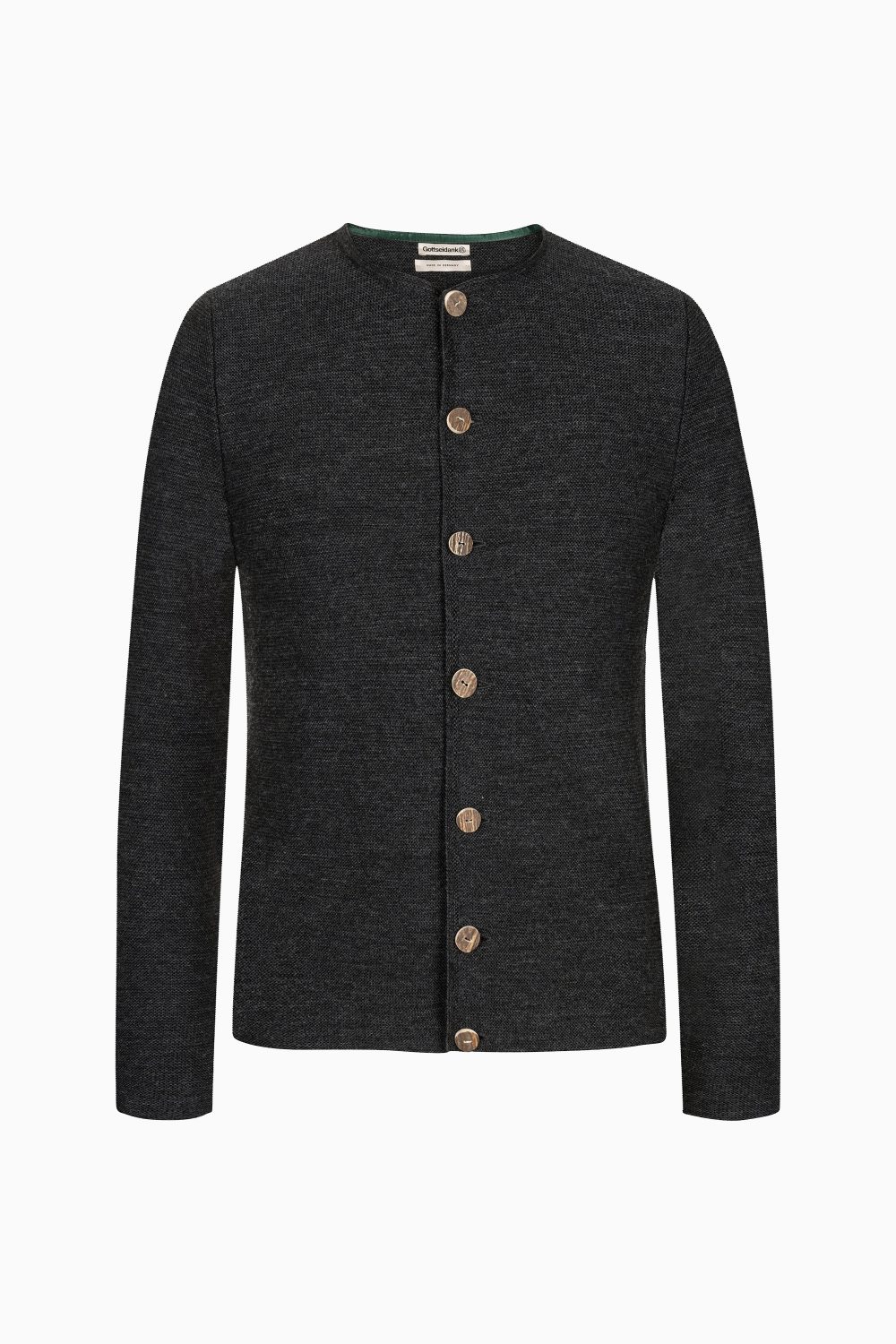 Herrenstrickjacke Aloisius Uni - Gottseidank Herrenstrickjacke Aloisius Uni - Gottseidank