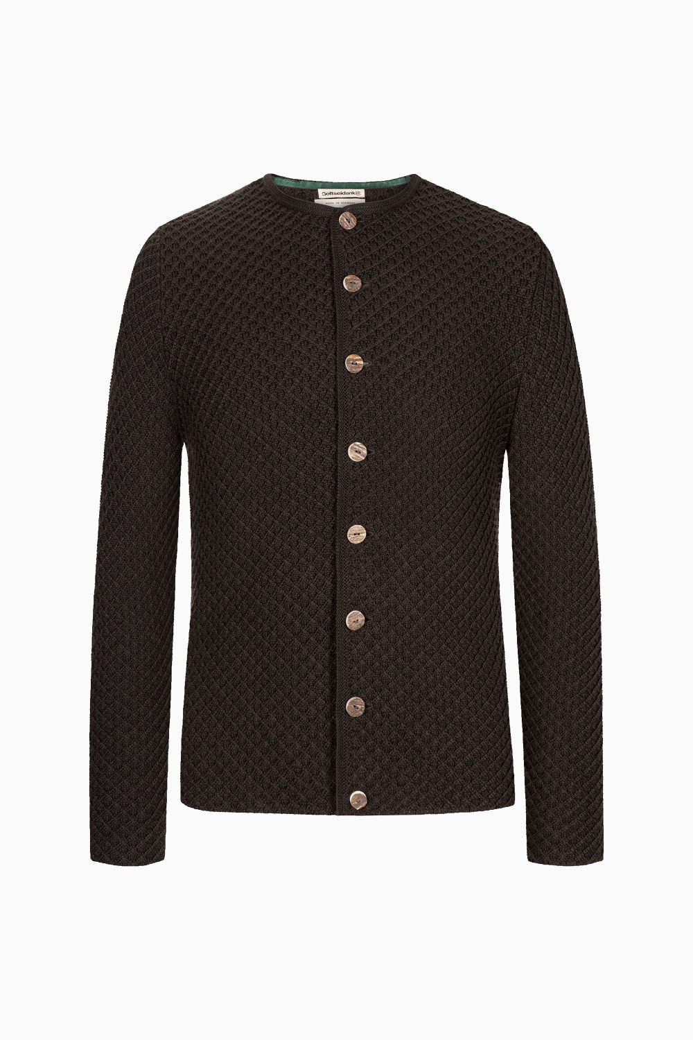 Herrenstrickjacke Xaver Uni - Gottseidank Herrenstrickjacke Xaver Uni - Gottseidank