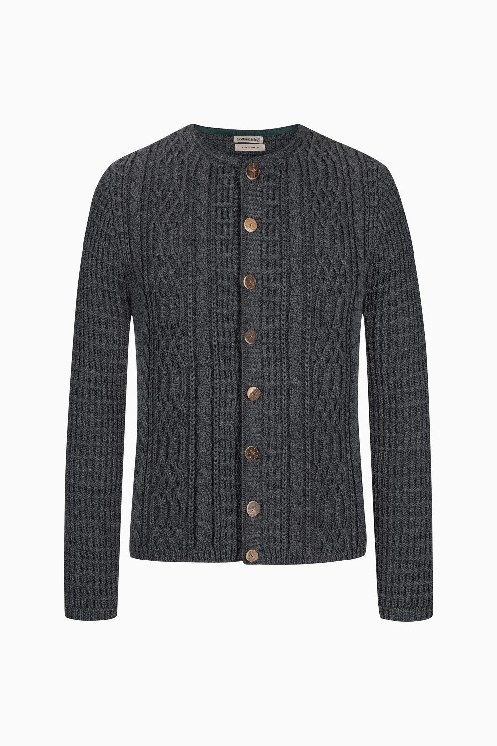Herrenstrickjacke Anton Uni - Gottseidank Herrenstrickjacke Anton Uni - Gottseidank