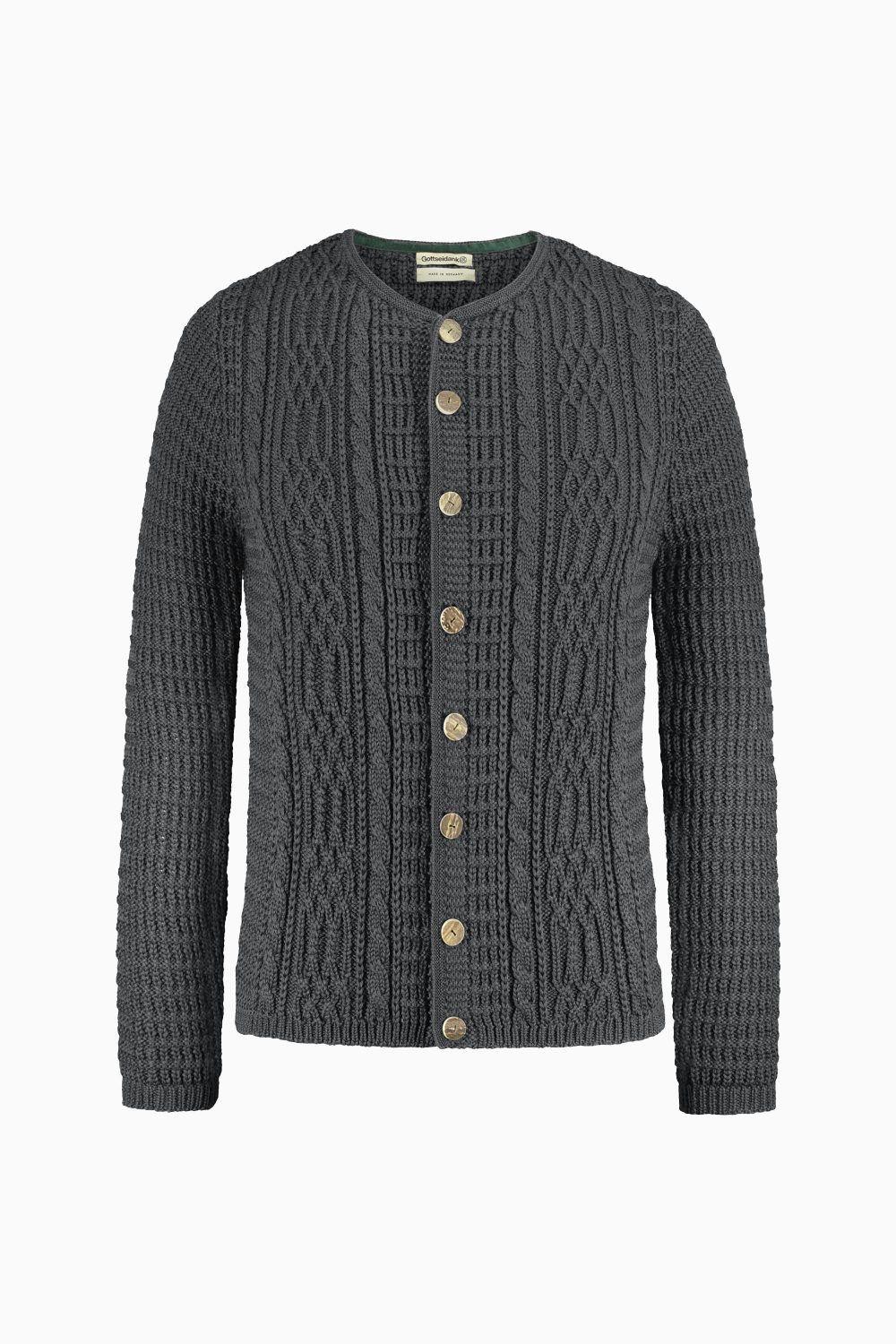 Herrenstrickjacke Anton Uni - Gottseidank Herrenstrickjacke Anton Uni - Gottseidank