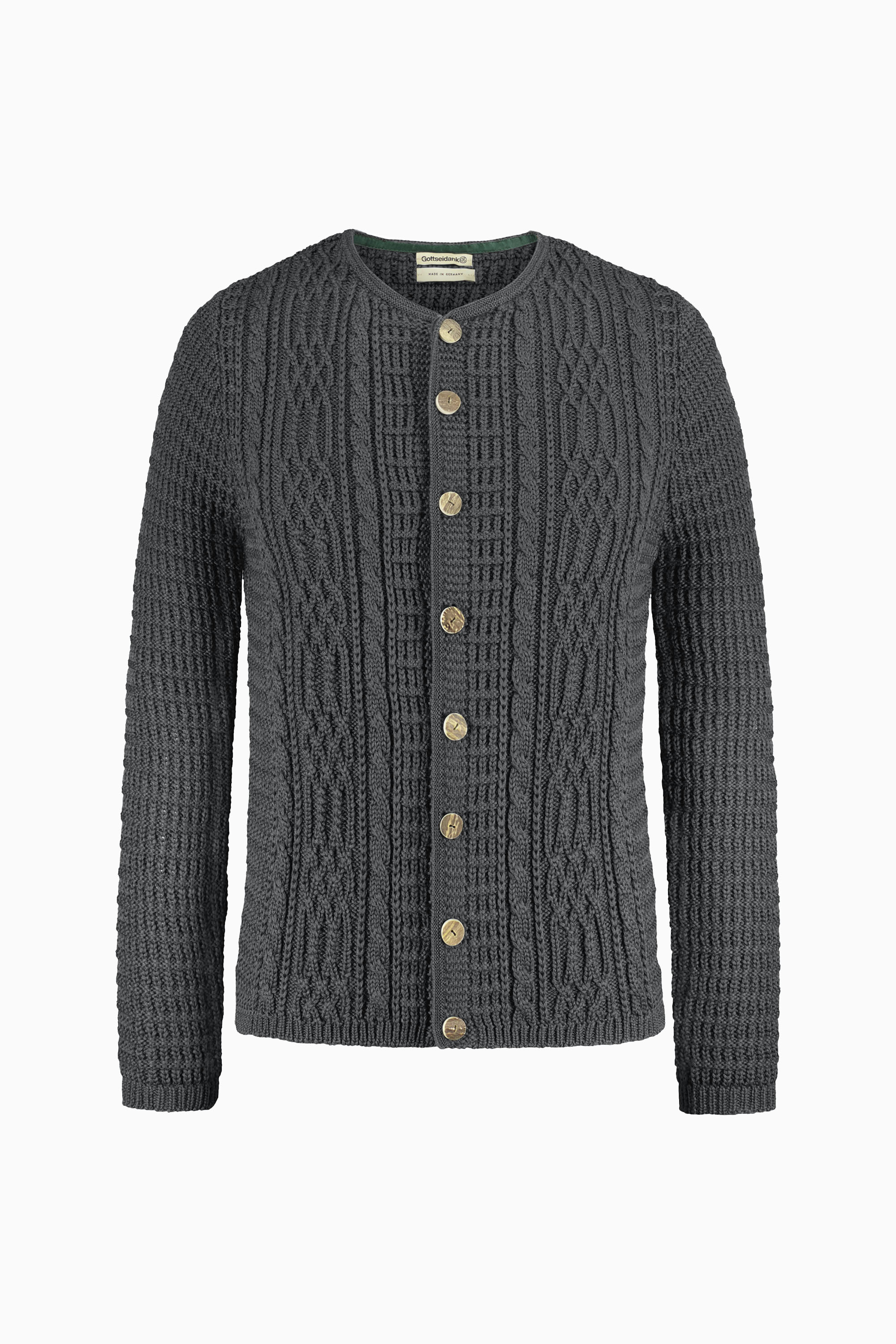 Herrenstrickjacke Anton Uni - Gottseidank Herrenstrickjacke Anton Uni - Gottseidank