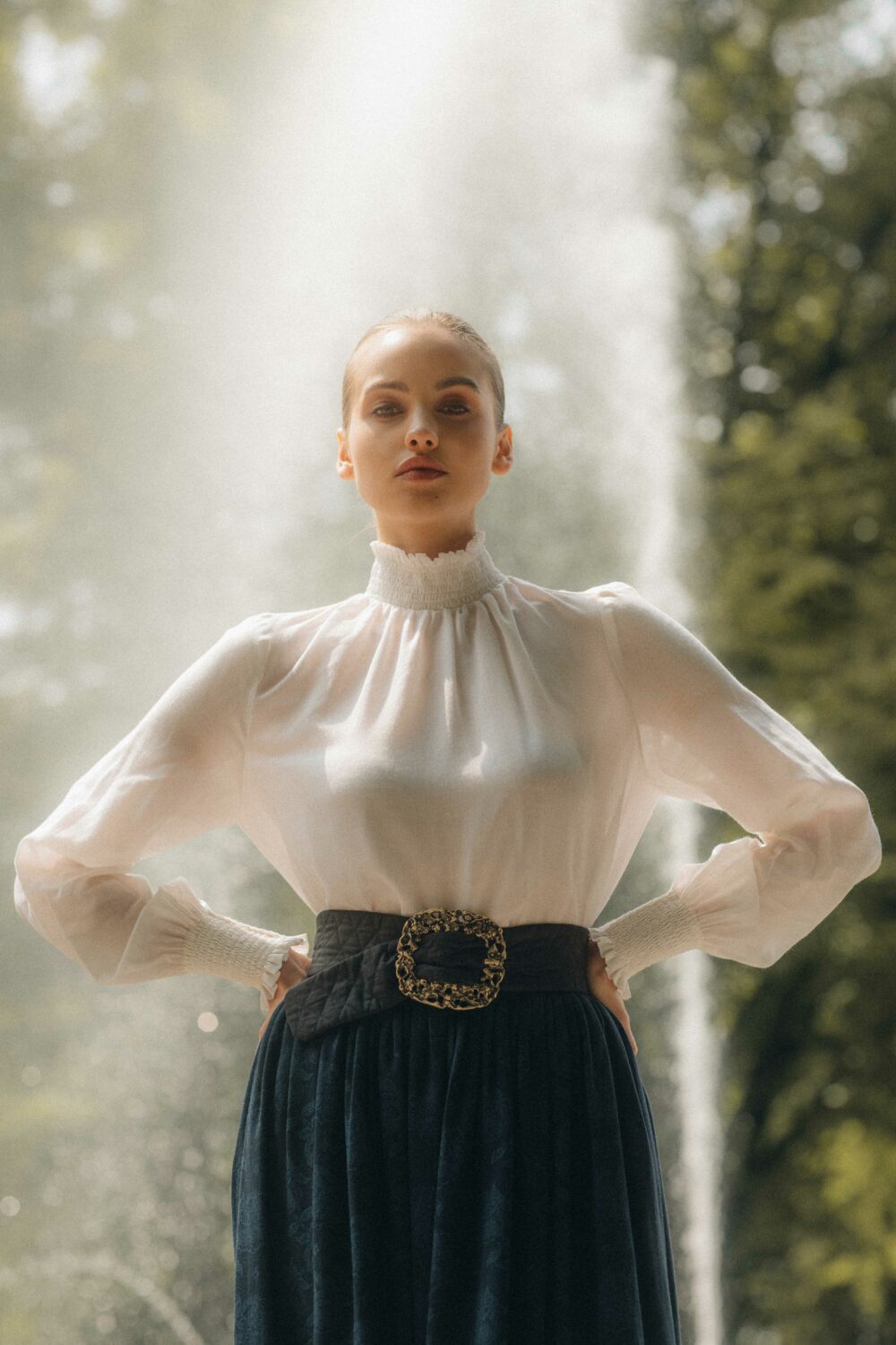 Luna Blouse – Eggshell