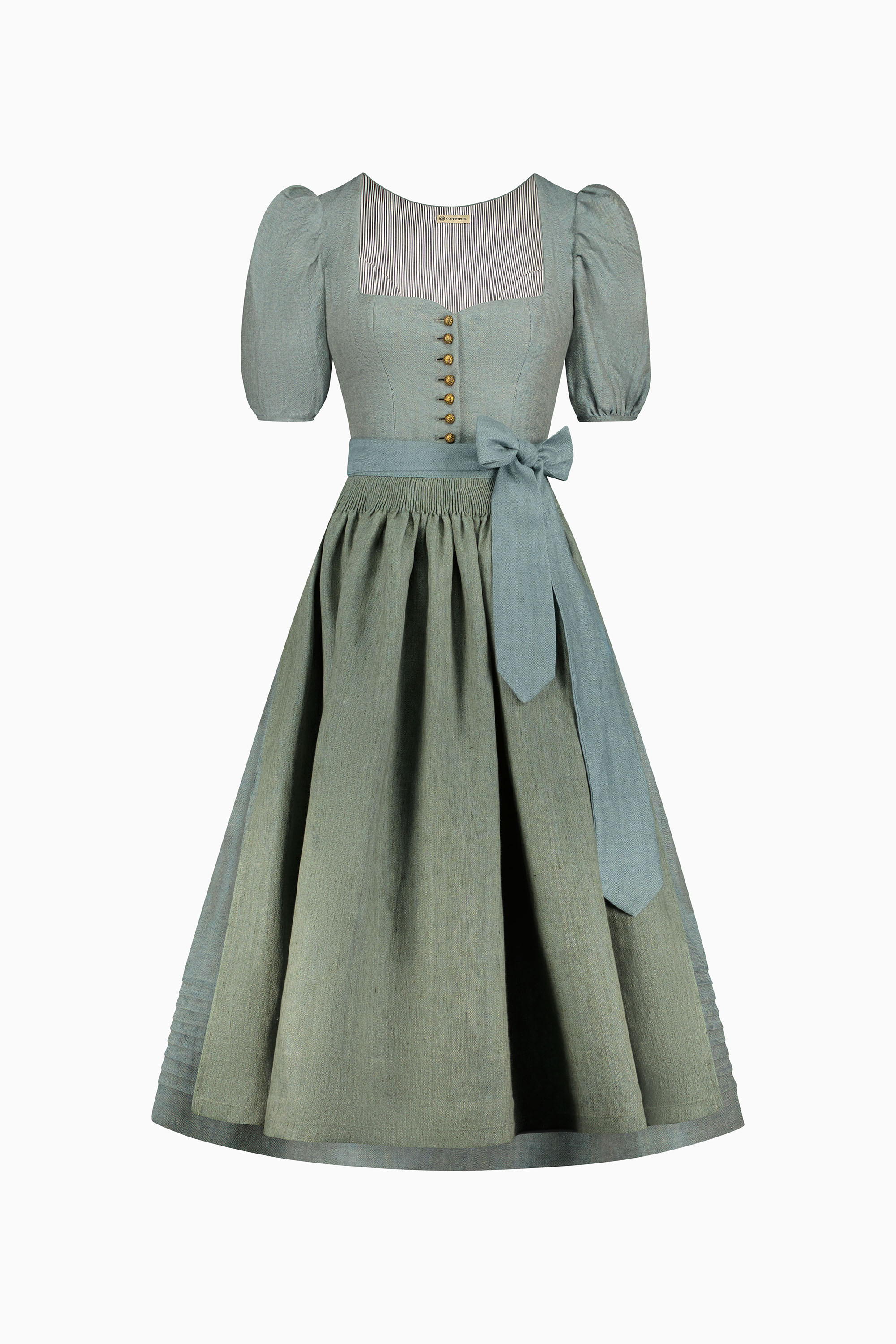dirndl dress blue Luxury Elegant Black Midi Dirndl Dress