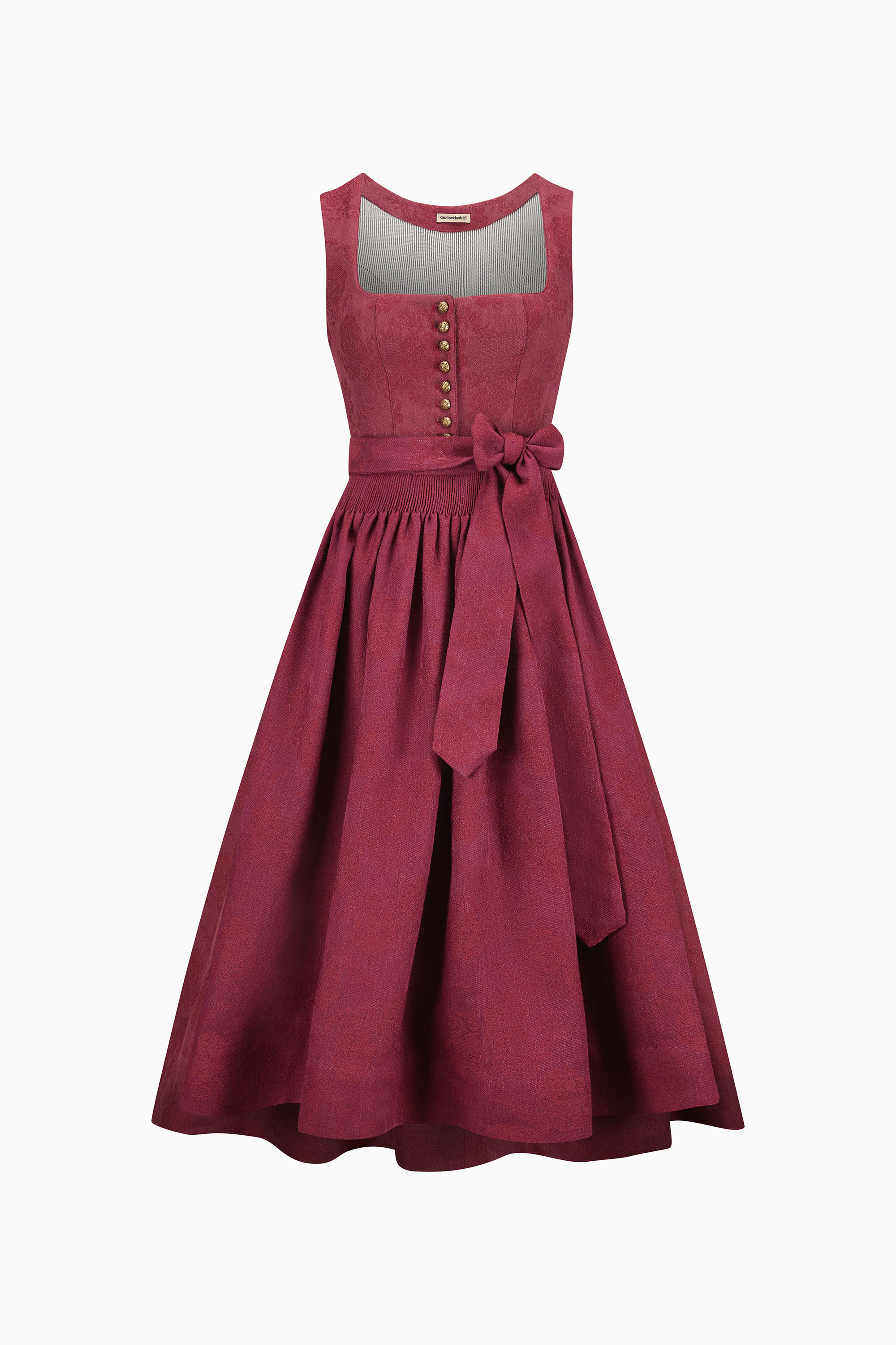 Vintage Dirndl Red Dirndl Dress Victorian Red German Midi Dirndl Lederhosen  Store