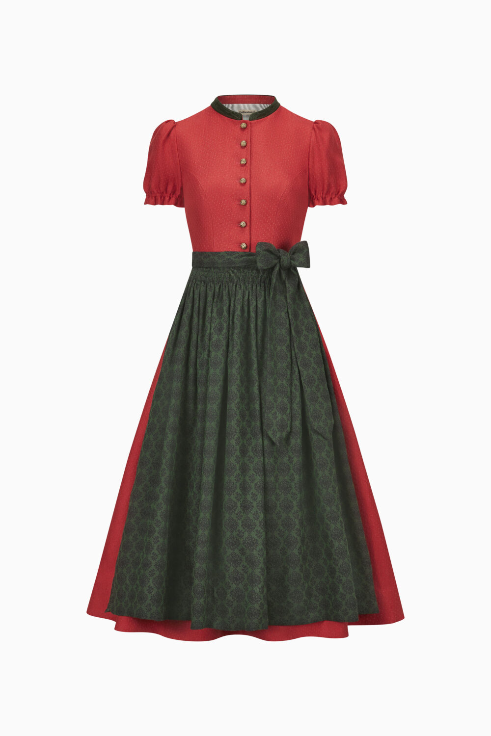 Dirndl Livie – sauerkirsche-jagdgrün
