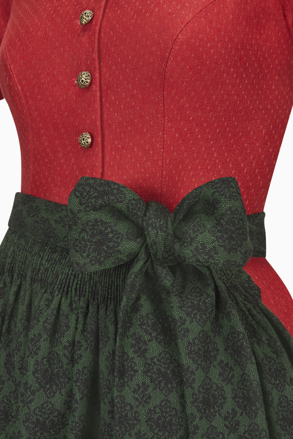 Dirndl Livie – sauerkirsche-jagdgrün