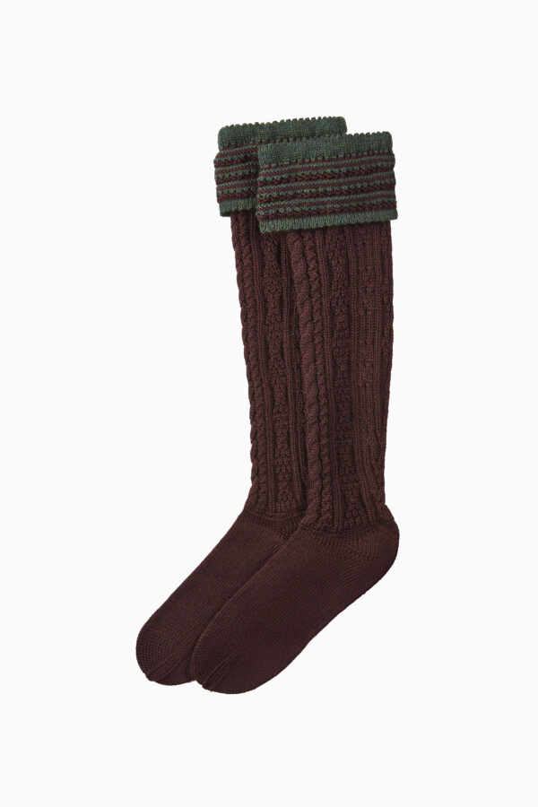 Partnach Socks – Fig/Fir
