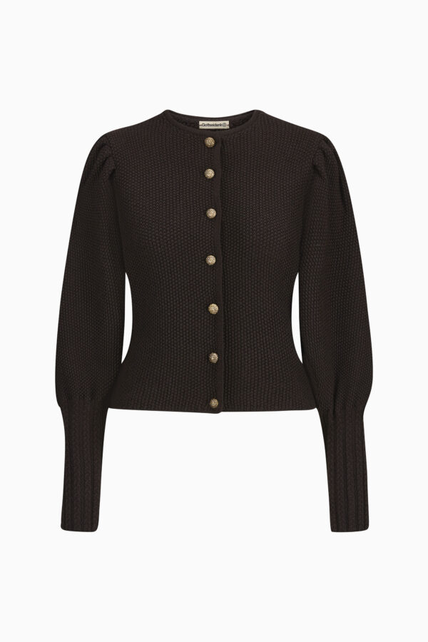 Gisela Uni Cardigan – Black Coffee