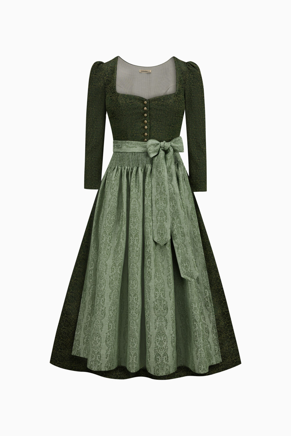 Amelie Dirndl Dress – Thyme/Smoke Green