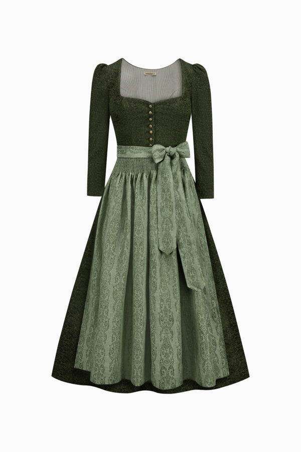 Amelie Dirndl Dress – Thyme/Smoke Green