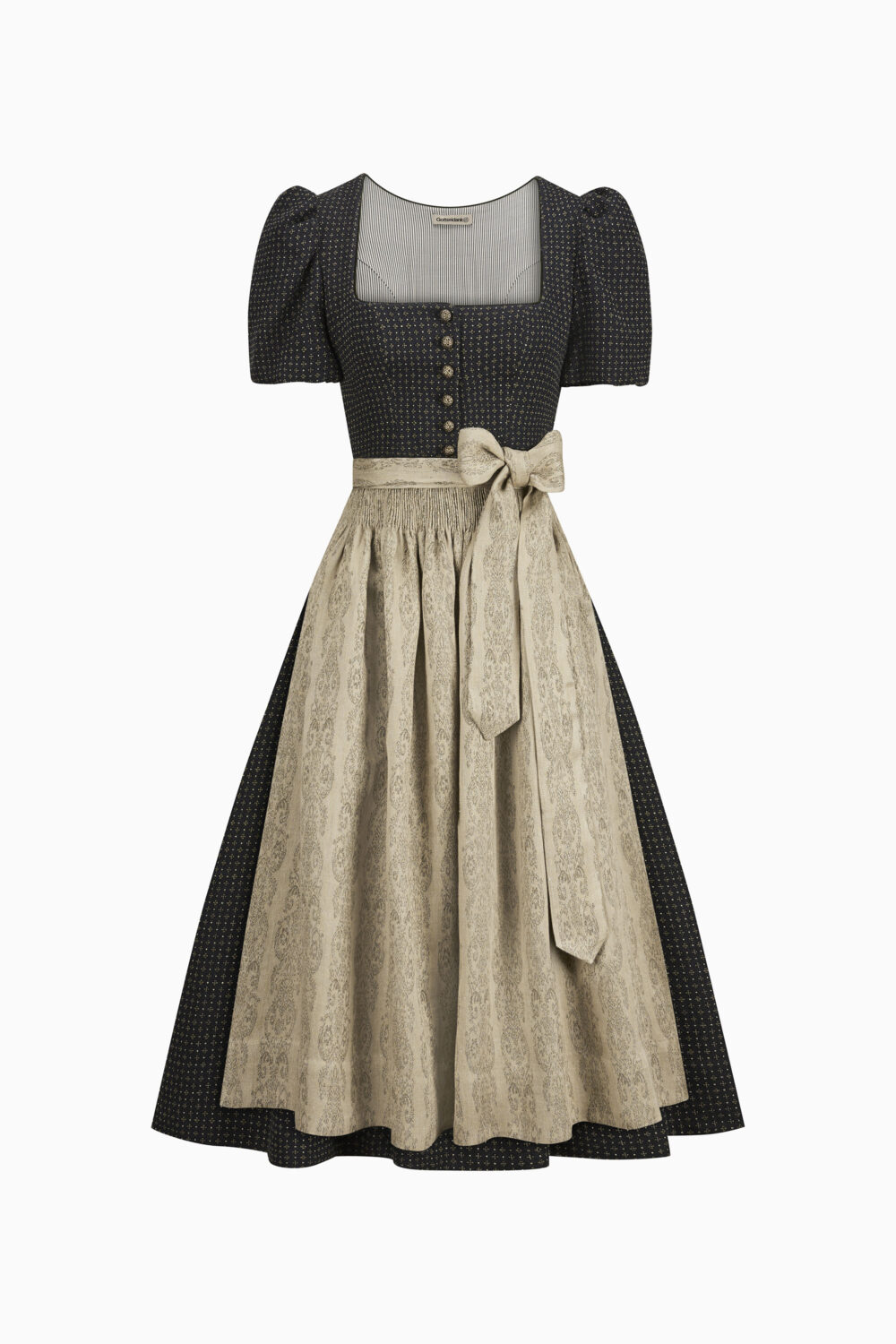 Laura Dirndl Dress – Ocean Blue/Sage