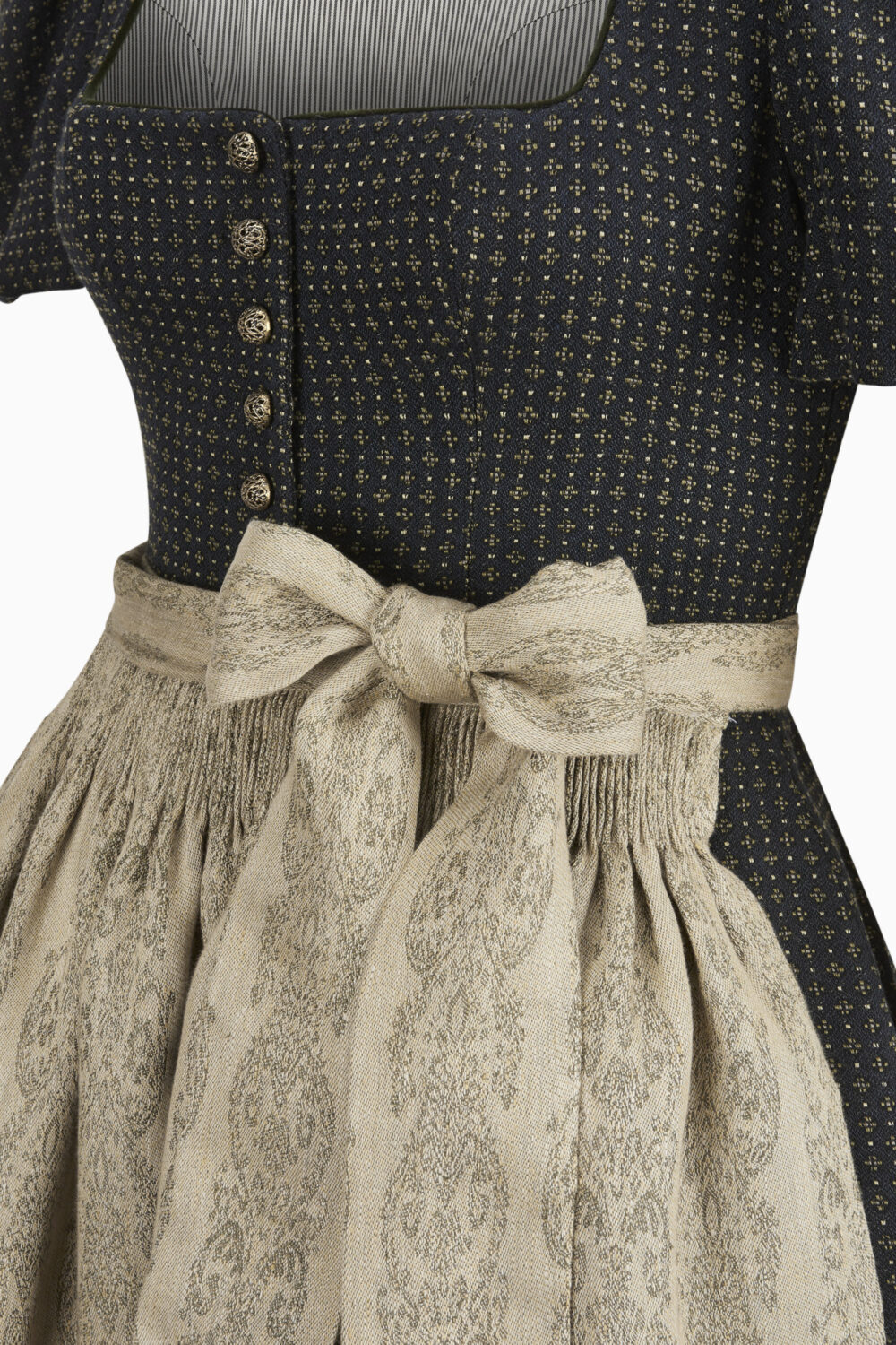 Laura Dirndl Dress – Ocean Blue/Sage