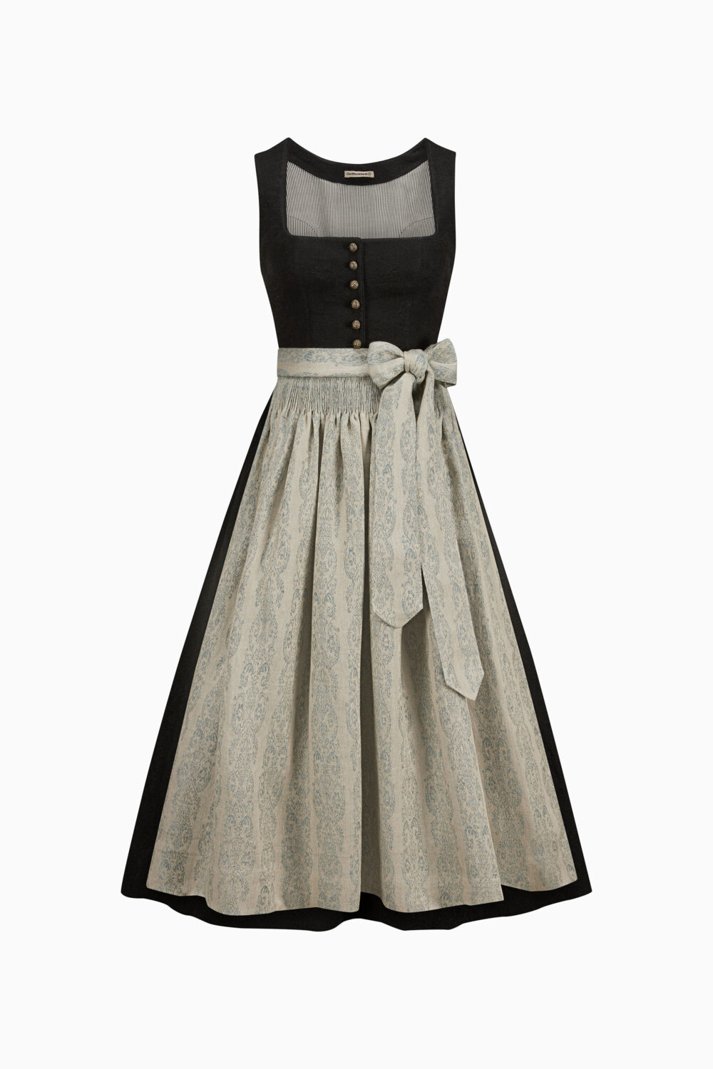 Monika Dirndl Dress – Black/Snow White