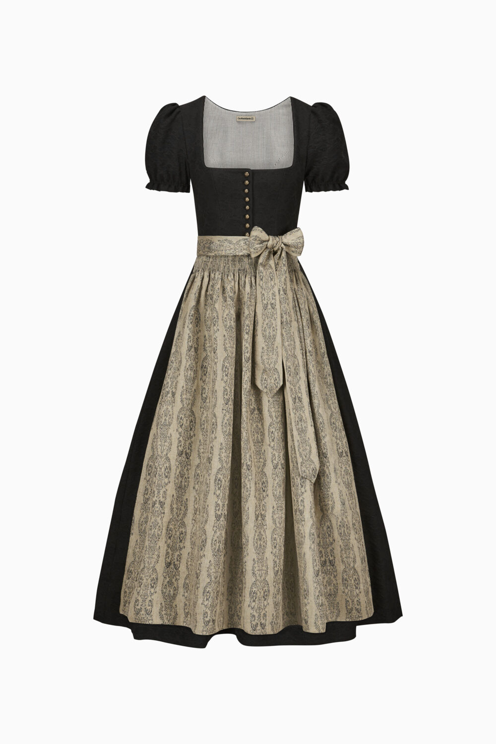 Elodie Dirndl Dress – Black/Urban Chic