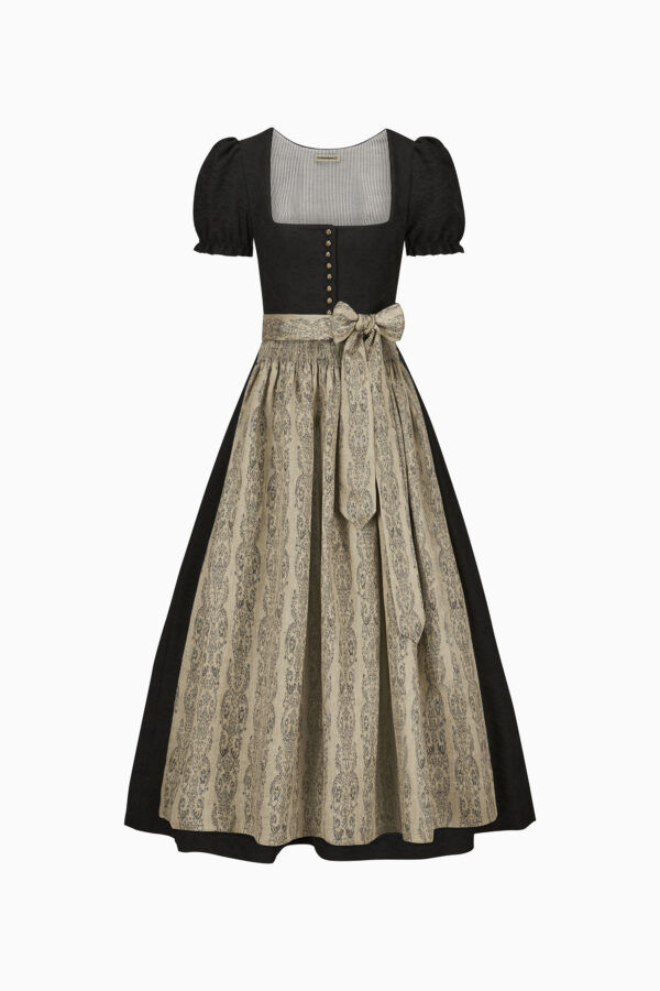 Elodie Dirndl Dress – Black/Urban Chic