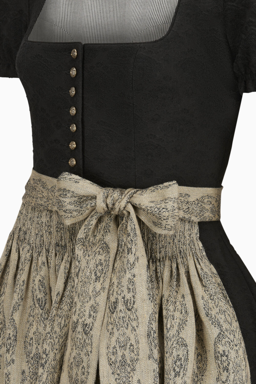 Elodie Dirndl Dress – Black/Urban Chic