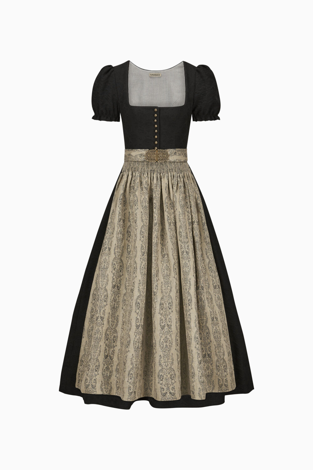 Elodie Dirndl Dress – Black/Urban Chic