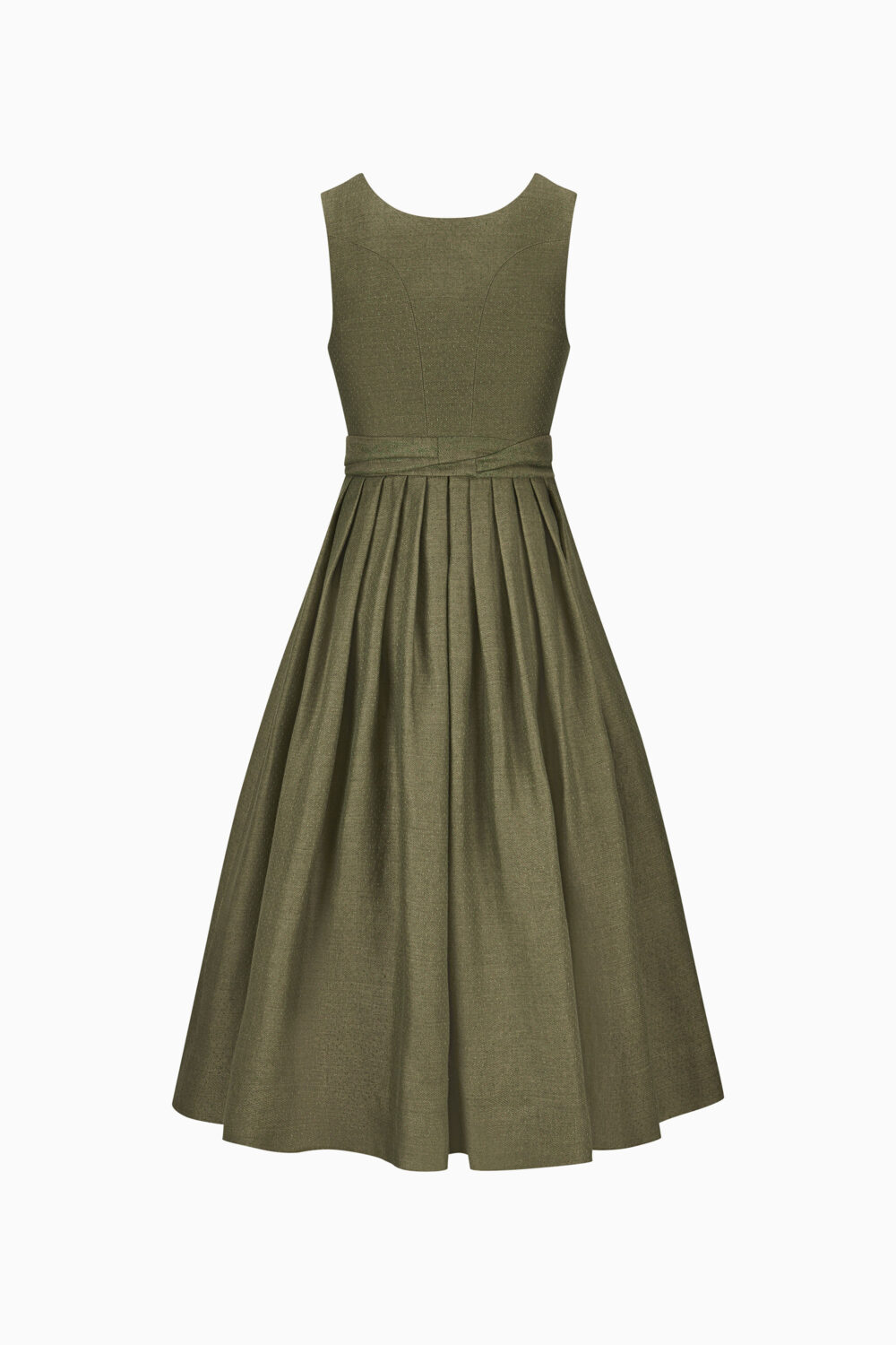 Antonia Dirndl Dress – Olive Brown/Olive Brown