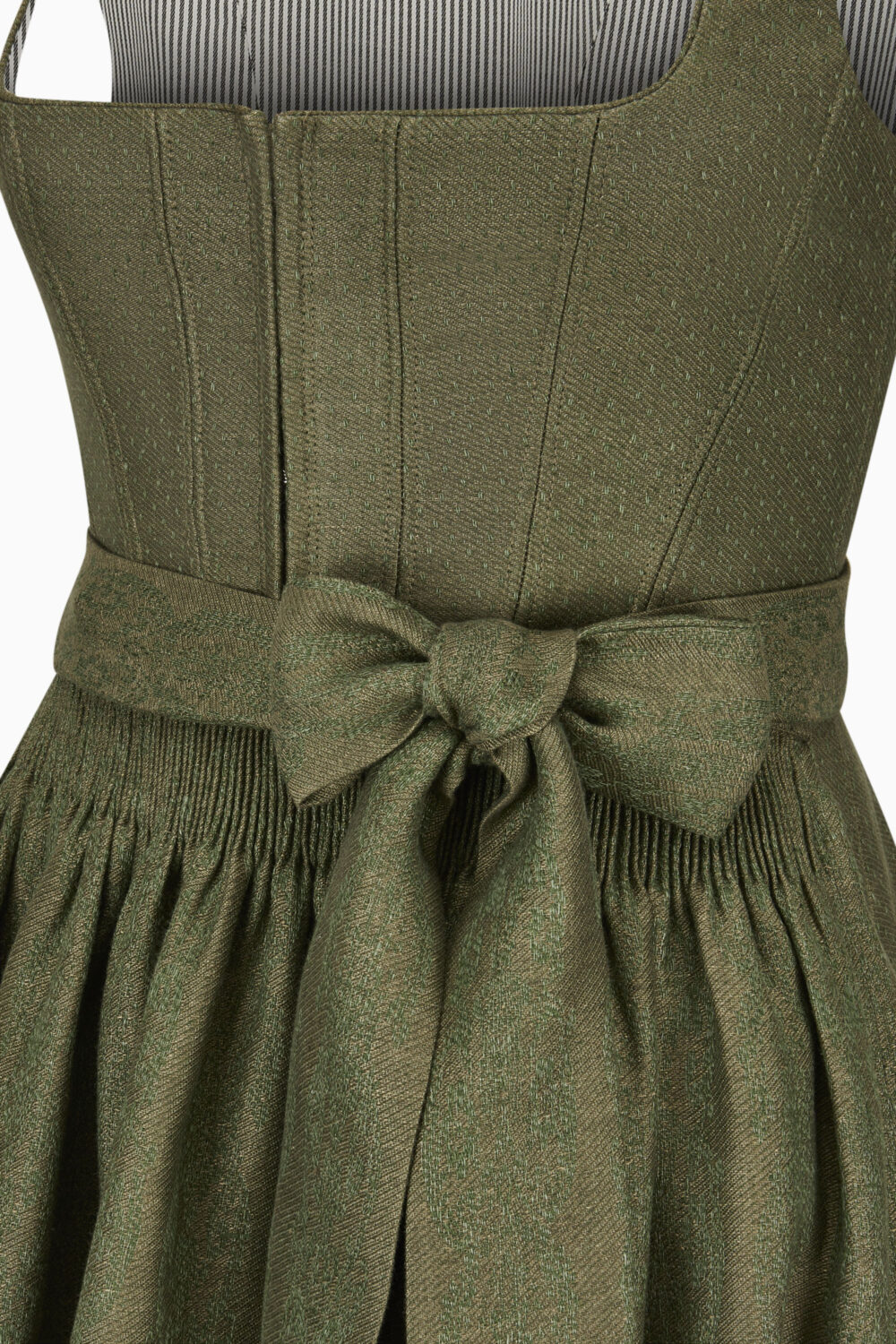 Antonia Dirndl Dress – Olive Brown/Olive Brown
