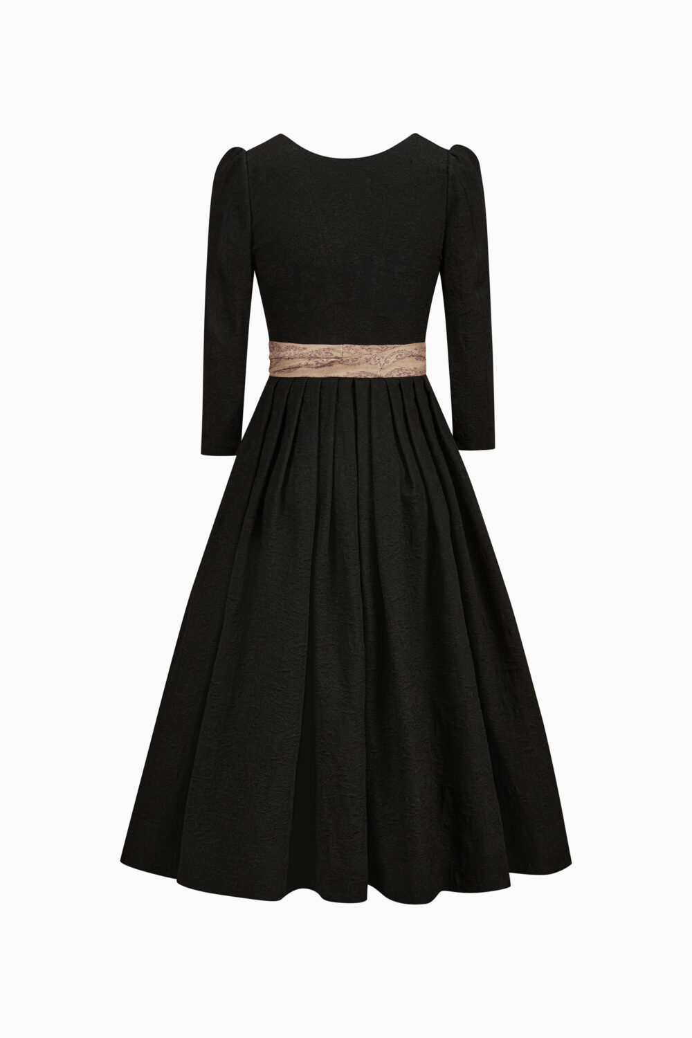 Amelie Dirndl Dress – Black/Grape
