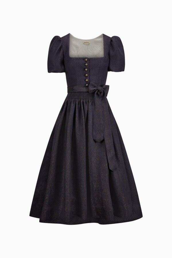 Laura Dirndl Dress – Gothic Black/Gothic Black