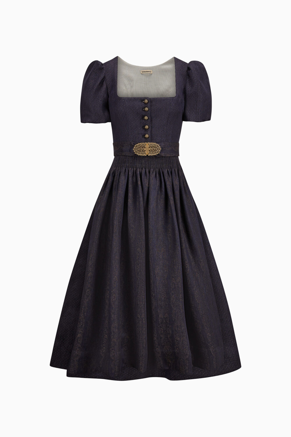 Laura Dirndl Dress – Gothic Black/Gothic Black