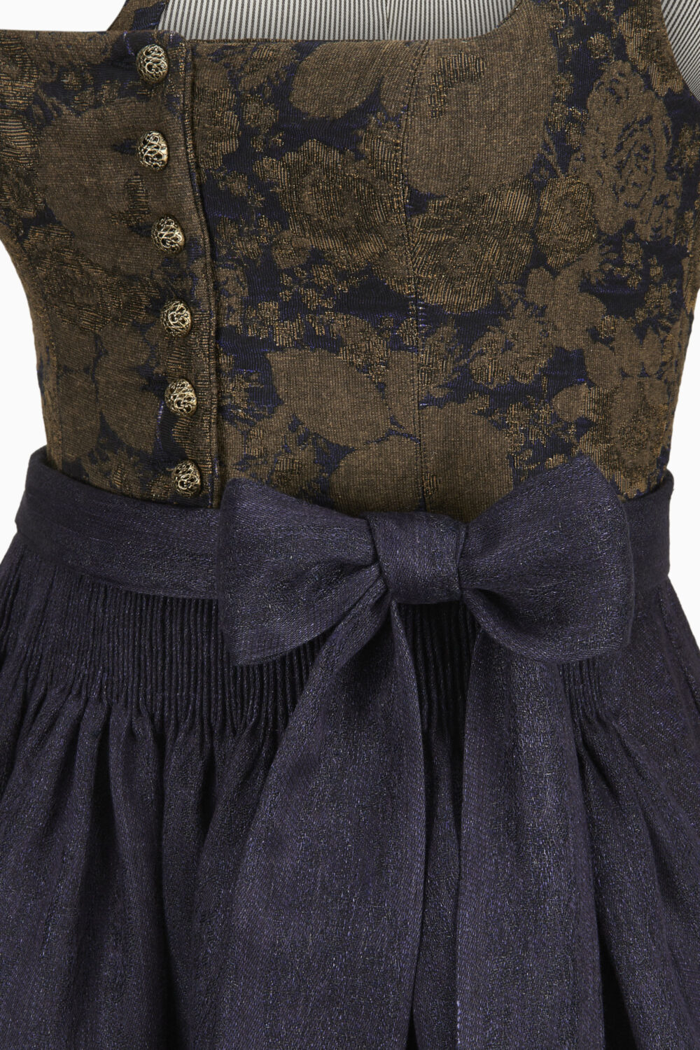 Monika Dirndl Dress – Midnight Blue/Blue-Black