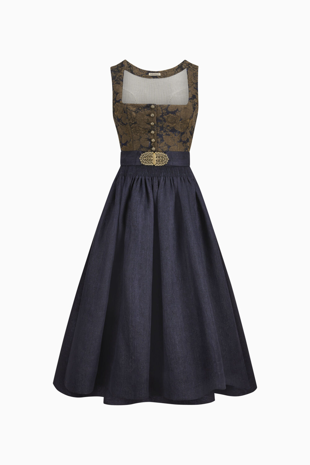 Monika Dirndl Dress – Midnight Blue/Blue-Black